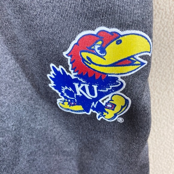NWT Gen2‎ Kansas University Jayhawks Track Pants Youth 7 Grey Classic Athleisure - Picture 3 of 6
